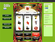 Tablet Screenshot of cards.playmyslots.com