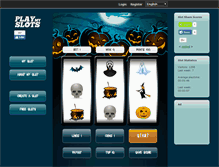 Tablet Screenshot of halloween.playmyslots.com