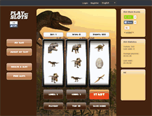 Tablet Screenshot of dinosaurs.playmyslots.com